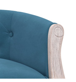 Banc Bleu 98x56x69 cm Velours