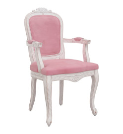 Chaises à manger 2 pcs rose 62x59,5x100,5 cm velours