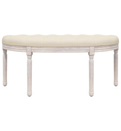 Banc beige 110,5x45x49 cm lin