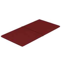 Panneaux muraux 12 pcs Rouge bordeaux 60x30 cm Tissu 2,16 m²