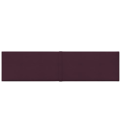 Panneaux muraux 12 pcs Violet 60x15 cm Tissu 1,08 m²