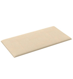 Panneaux muraux 12 pcs Crème 30x15 cm Tissu 0,54 m²