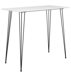 Table de bar Blanc 120x60x105 cm