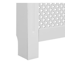 Cache-radiateurs 2 pcs Blanc 112x19x81,5 cm MDF