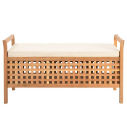 Banc de rangement 93x49x49 cm Bois de noyer massif