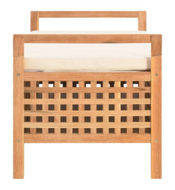 Banc de rangement 93x49x49 cm Bois de noyer massif