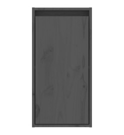 Armoires murales 2 pcs Gris 30x30x60 cm Bois de pin massif