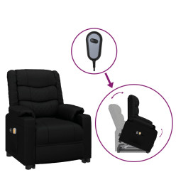 Fauteuil de massage Noir Similicuir