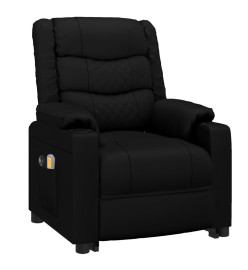 Fauteuil de massage Noir Similicuir