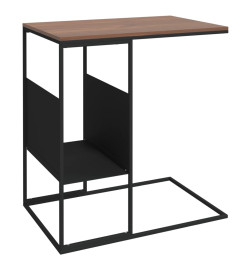 Table d'appoint Noir 55x36x59,5 cm Bois d'ingénierie