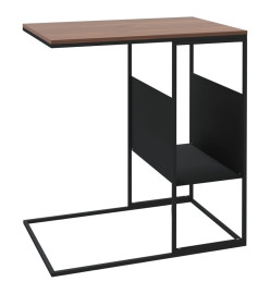 Table d'appoint Noir 55x36x59,5 cm Bois d'ingénierie