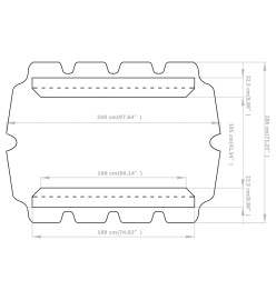 Toit de rechange balançoire Jaune 188/168x110/145 cm 270 g/m²