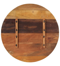 Dessus de table rond 80 cm 25-27 mm Bois de récupération solide