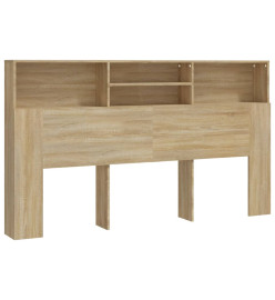 Armoire de tête de lit Chêne sonoma 180x19x103,5 cm
