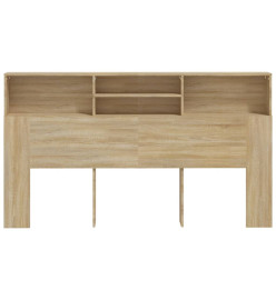 Armoire de tête de lit Chêne sonoma 180x19x103,5 cm