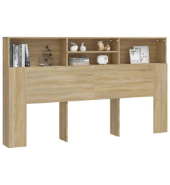 Armoire de tête de lit Chêne sonoma 180x19x103,5 cm