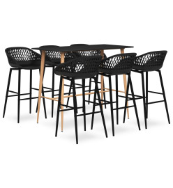 Ensemble de bar 7 pcs Noir