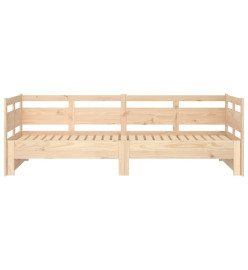 Lit coulissant Bois de pin solide 2x(90x190) cm
