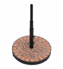 Base de parasol terre cuite rond 12 kg