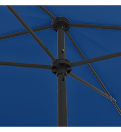 Parasol de plage bleu azur 200x125 cm