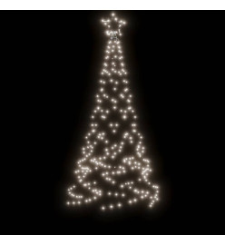 Sapin de Noël avec piquet Blanc froid 200 LED 180 cm