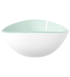 Lavabo Verre trempé 54,5x35x15,5 cm Blanc