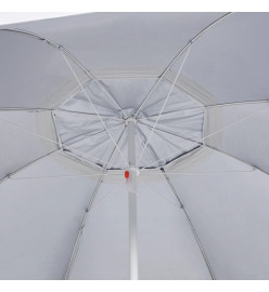 Parasol de plage avec parois latérales Anthracite 215 cm