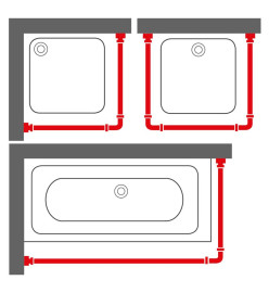 Sealskin Ensemble de rail de rideau de douche Easy-Roll aluminium