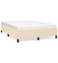 Cadre de lit Crème 140 x 200 cm Tissu