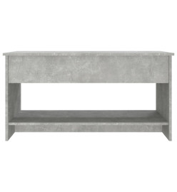 Table basse Gris béton 102x50x52,5 cm Bois d'ingénierie