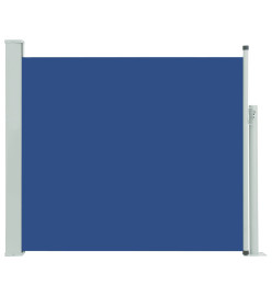 Auvent latéral rétractable de patio 100x300 cm Bleu