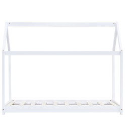 Cadre de lit d'enfant Blanc Bois de pin massif 70x140 cm