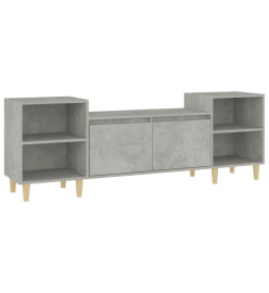 Meuble TV Gris béton 160x35x55 cm Bois d'ingénierie