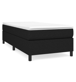 Lit à sommier tapissier avec matelas Noir 90x190 cm Tissu