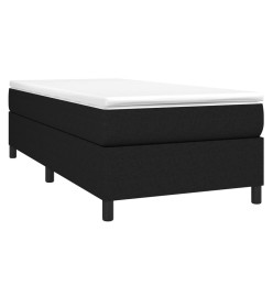 Lit à sommier tapissier avec matelas Noir 90x190 cm Tissu