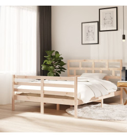 Cadre de lit Bois massif 140x200 cm