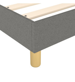 Lit à sommier tapissier avec matelas Gris foncé 160x200cm Tissu