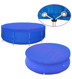 Couvertures de piscine 2 pcs PE Ronde 460 cm 90 g/m²