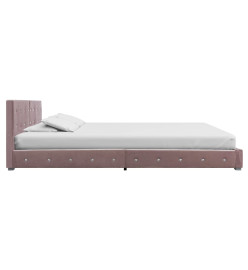 Lit avec matelas Rose Velours 160 x 200 cm
