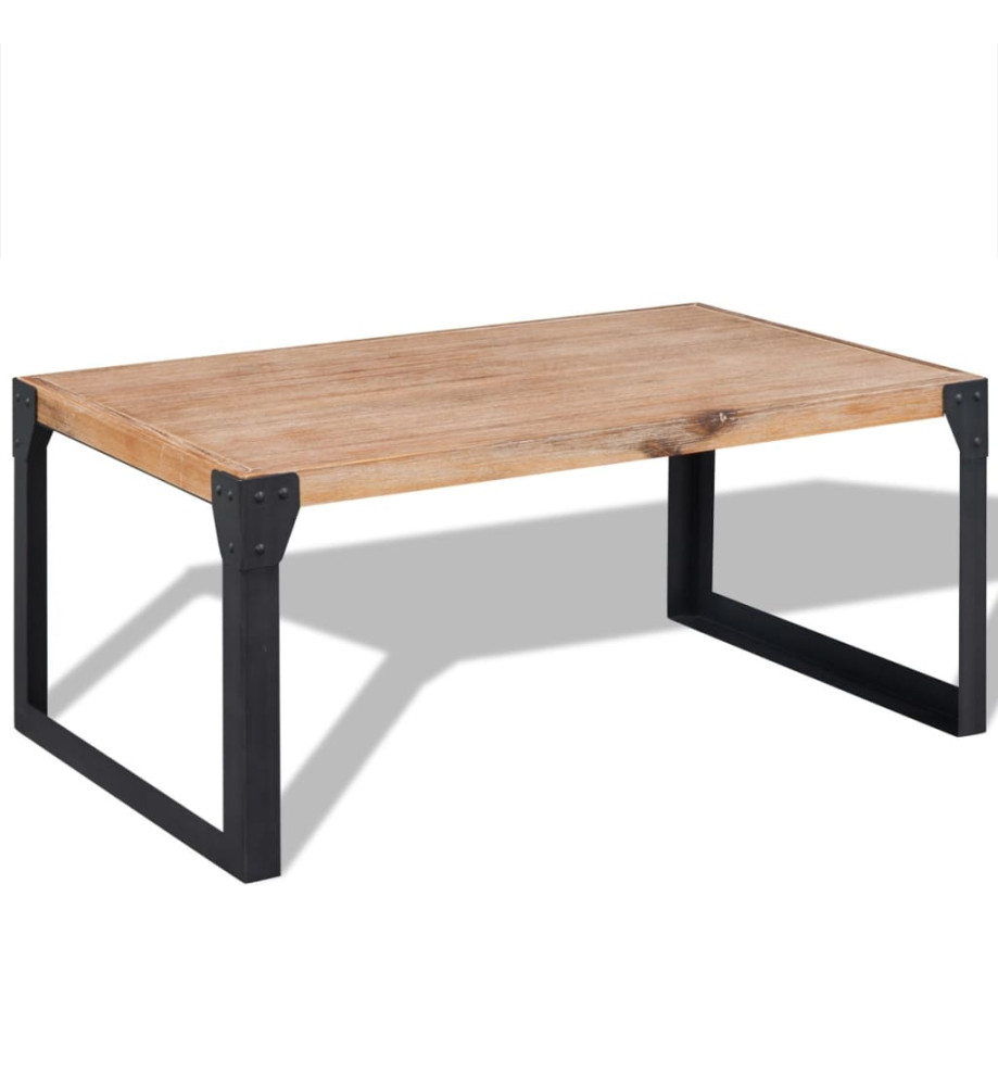 Table basse Bois d'acacia massif 100 x 60 x 45 cm