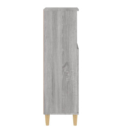 Armoire salle de bain sonoma gris 30x30x100 cm