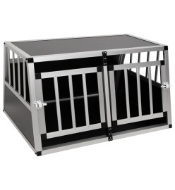 Cage pour chien à double porte 89 x 69 x 50 cm