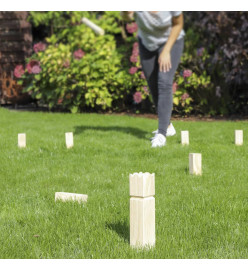 HI Ensemble de jeu de Kubb en bois d'extérieur