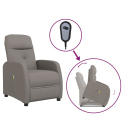 Fauteuil de massage Taupe Tissu