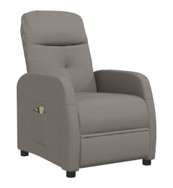 Fauteuil de massage Taupe Tissu