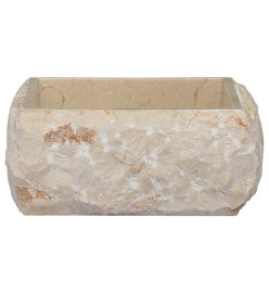 Lavabo Crème 30x30x13 cm Marbre