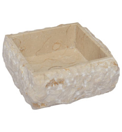 Lavabo Crème 30x30x13 cm Marbre