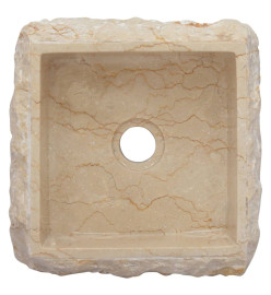 Lavabo Crème 30x30x13 cm Marbre