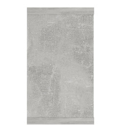 Étagères cube murales 4 pcs Gris béton 80x15x26,5 cm Aggloméré