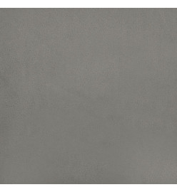 Cadre de lit Gris clair 200x200 cm Velours